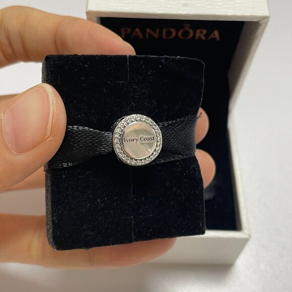 Pandora Ivory Coast Flag Exclusive Charm Bead - Picture 2 of 5